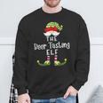 Beer Tasting Elf Group Christmas Pajama Party Sweatshirt Gifts for Old Men