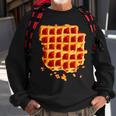Belgian Waffle Syrup Breakfast Food Snack Waffle Lover Sweatshirt Gifts for Old Men