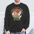 Best Cat Dad Ever Retrointage Katze Katzen Papa Geschenk Sweatshirt Geschenke für alte Männer