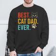 Best Cat Dad Ever Vintage For Retro Fathers Day Birthday Sweatshirt Gifts for Old Men