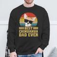 Best Chihuahua Dog Puppy Retro Dad Dad Dad Man Sweatshirt Geschenke für alte Männer