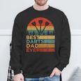 Best Darts Dad Ever Vintage Darts Father's Day Sweatshirt Gifts for Old Men