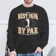 Best Papa By Par Retro Golf Player Daddy Dad Fathers Day Sweatshirt Gifts for Old Men