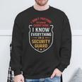 Best Security Guard Dad Watchman Dad Security Guard Father Sweatshirt Gifts for Old Men