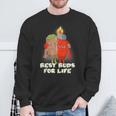 Beste Buds For Life Lighter And Joint Kiffer Kiffen Grass Sweatshirt Geschenke für alte Männer