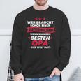 Beste Opa Superheld Sweatshirt, Humorvolles Design für Großväter Geschenke für alte Männer