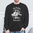 Besten Fäter Werden Zum Grandpa Sweatshirt Geschenke für alte Männer