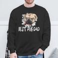 Bester Mops Papa Aller Zeitenintage Sweatshirt Geschenke für alte Männer