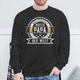 Bester Papa Der Welt Family Father's Day Sweatshirt Geschenke für alte Männer