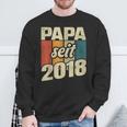 Bester Papa Seit 2018 German Sweatshirt Geschenke für alte Männer