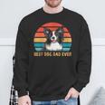 Besthund Papa Allzeit Best Dog Papa Alltimesintage Border Collie Sweatshirt Geschenke für alte Männer