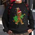 Bigfoot Christmas Tree Lights Xmas Boys Sasquatch Lovers Sweatshirt Gifts for Old Men