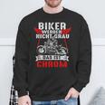 With Biker Werden Nicht Grau Das Ist Chrome Motorcycle Rider Biker S Sweatshirt Geschenke für alte Männer