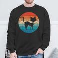 Black Cat 70S 1970S Retro Theme Party Style Vintage Costume Sweatshirt Gifts for Old Men