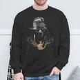 Black Pit Bull Rapper As Hip Hop Artist Dog Sweatshirt Gifts for Old Men