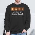 Black History Doctor Of Social Work Graduation Sweatshirt Gifts for Old Men