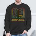 Black History Honoring Past Inspiring The Future Book Bhm Sweatshirt Gifts for Old Men
