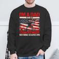 Blacksmith Dad American Flag Father's Day Blacksmithing Sweatshirt Gifts for Old Men