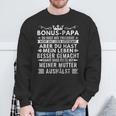 Bonus Papa Stiefvater Stiefpapa Geschenkatertagater Sweatshirt Geschenke für alte Männer