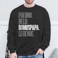 Bonuspapa Bester Stiefpapa Stiefvater Bonus Papa Sweatshirt Geschenke für alte Männer