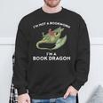 Book Dragon Kein Buchwurm Sondern Ein Dragon Sweatshirt Geschenke für alte Männer