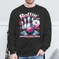 Bowling Party Rollin' 9 Awesome 2015 9Th Birthday Girls Sweatshirt Gifts for Old Men