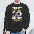 This Boy Now 10 Double Digits Soccer 10 Years Old Birthday Sweatshirt Gifts for Old Men