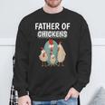 Boys Hen Dad Father's Day Father Of Chickens Sweatshirt Gifts for Old Men