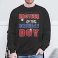 Brother Of The Birthday Boy Costume Spider Web Birthday Sweatshirt Gifts for Old Men