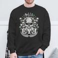 Bulls Eye & Skull Retro Dartboard 180 Dart Sweatshirt Geschenke für alte Männer