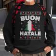 Buon Natale Merry Christmas Tree Italian Ugly Xmas Sweater Sweatshirt Gifts for Old Men
