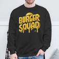 Burger Squad Lover Fast Food Vintage Sweatshirt Gifts for Old Men