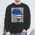 Cabo Verde Is In My Dna Love Cape Verde Flag In Africa Map Sweatshirt Gifts for Old Men