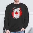 Canada Canadian Flag Vintage Sweatshirt Geschenke für alte Männer