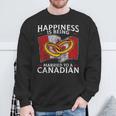 Canada Marriage Canadian Married Flag Wedded Culture Flag Sweatshirt Gifts for Old Men
