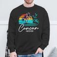 Cancun Souvenir 2023 Mexico Vacation Matching Family Group Sweatshirt Gifts for Old Men