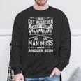 Carp Fishing Nur Gut Sehen Man Muss Auch Angler Sein Mann Sweatshirt Geschenke für alte Männer