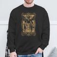 Cartas Góticas Del Tarot De La Bruja Del Diablo Horror Oculto Camisa de entrenamiento Regalos para ancianos