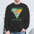 Casablanca Tennis Club Sweatshirt - Tropisches Palmen & Sonnenuntergang Design Geschenke für alte Männer