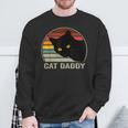 Cat Daddyintage Cat 80S Retro Style For Cat Dad Sweatshirt Geschenke für alte Männer