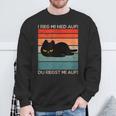 Cat I Reg Mi Not Auf Evil Cat Sweatshirt Geschenke für alte Männer