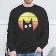 Cat Kitten Cat Retro Vintage Sweatshirt Gifts for Old Men