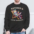 Cat Retired Lovin Mondays Meow Animal Lover Retirement Sweatshirt Gifts for Old Men