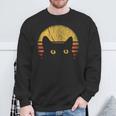 Cat Retro Vintage Sweatshirt Geschenke für alte Männer