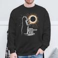 Cat Solar Eclipse Cleveland 8 April 2024 Souvenir Sweatshirt Gifts for Old Men