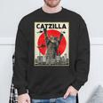 Catzilla Anime Lover Kawaii Animals Japanese Style Movies Sweatshirt Gifts for Old Men