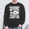 Chaos Team Papa Und Sohn Werdenderater Papa Loading Sweatshirt Geschenke für alte Männer