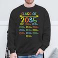 Checklist Handprint Class Of 2035 Grow With Me Boys Girls Sweatshirt Gifts for Old Men