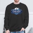 Chicago City Downtown Skyline Sweatshirt Gifts for Old Men