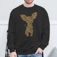 Chihuahua Leopard Print Dog Pup Animal Lover Women Gif Sweatshirt Gifts for Old Men